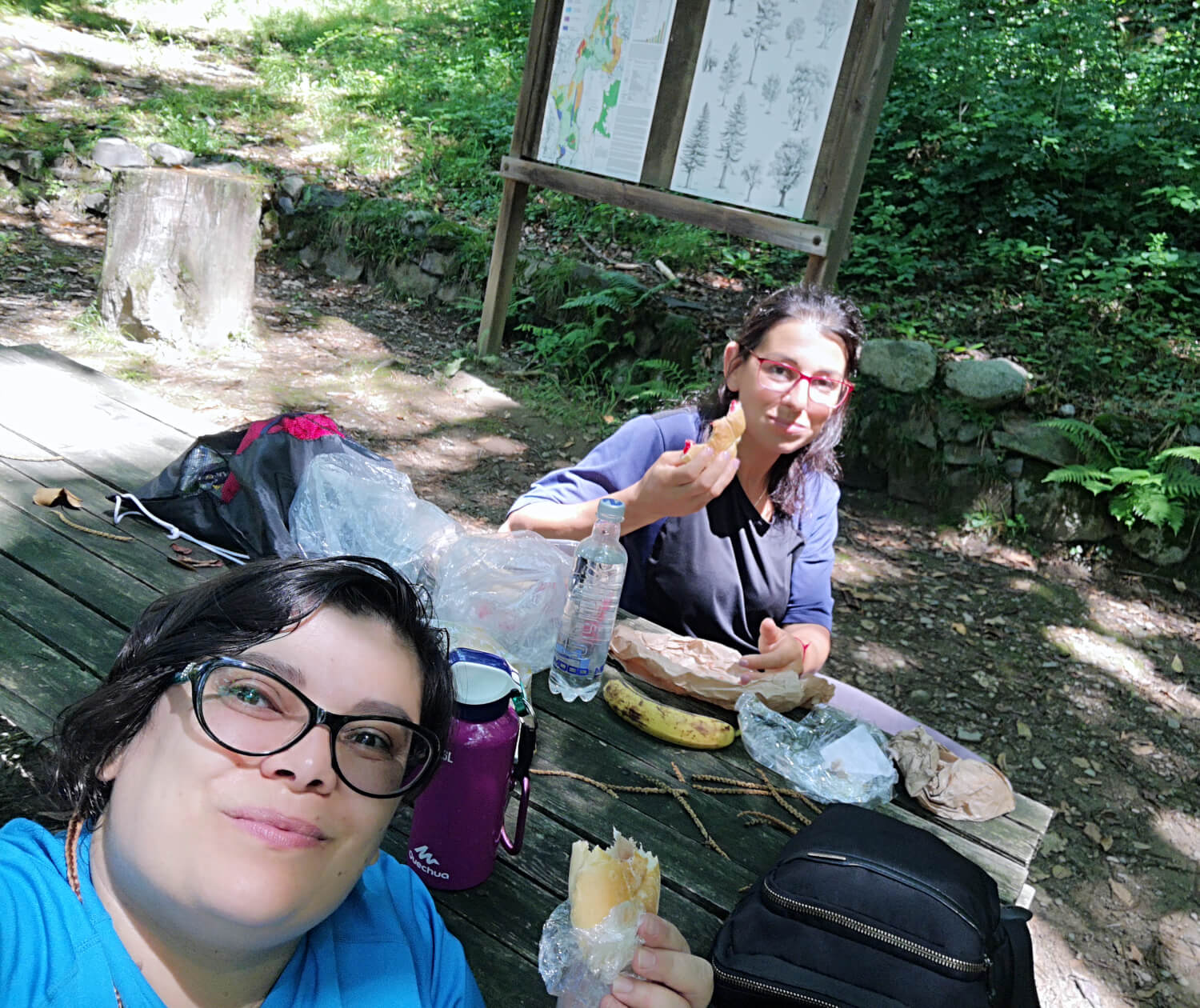 viaggiare zaino in spalla pranzo al sacco in valcamonica